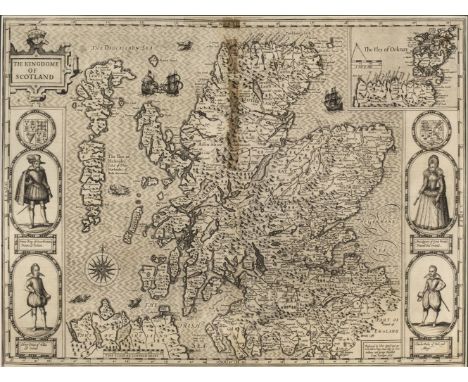 * Scotland. Speed (John), The Kingdome of Scotland, 1st edition, John Sudbury &amp; George Humble, [1611], uncoloured engrave