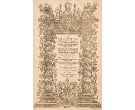 Pulton (Ferdinando). A Collection of sundrie Statutes, frequent in use: with Notes in the Margent, and References to the Book
