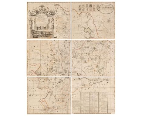 Huntingdonshire. Gordon (William), An Accurate Map of the County of Huntingdon Actually Surveyed after a new Method in the Ye