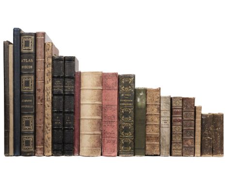 French Atlases. A Collection of 20 Atlases, 19th century, world atlases and geographical dictionaries, by or after Niox, Brav
