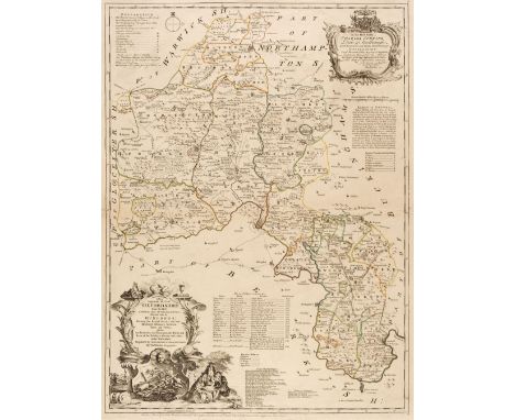 Oxfordshire. Kitchin (Thomas), A New and Improved Map of Oxfordshire from the best Surveys and Intelligences, Divided into it