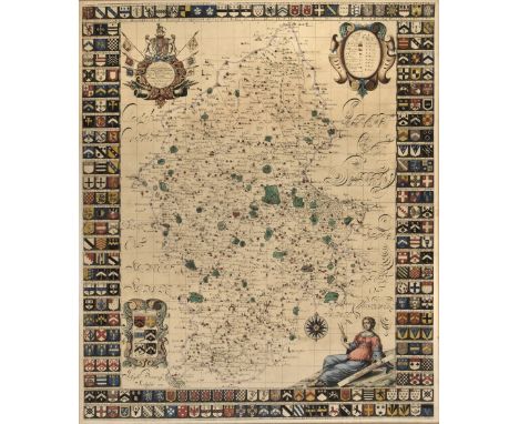 Staffordshire. Plot (Robert). This Map of Staffordshire newly delineated after a new manner with all imaginable submission is