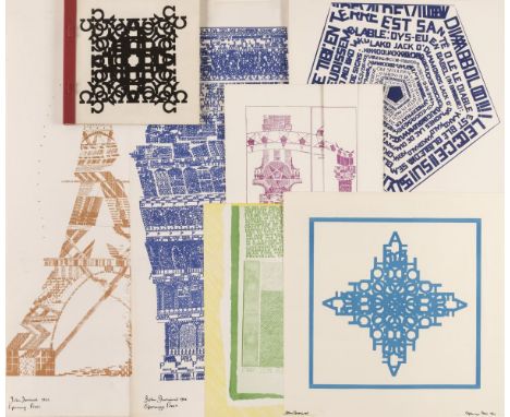 * Furnival (John, 1933-2020). The Eyeful Tower &amp; The Tower of Pisa, Openings Press, 1966, two screenprints printed in bro