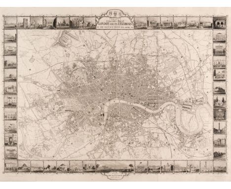 London. Rapkin (J.), Tallis's Illustrated Plan of London and its Environs in Commemoration of the Great Exhibition of Industr