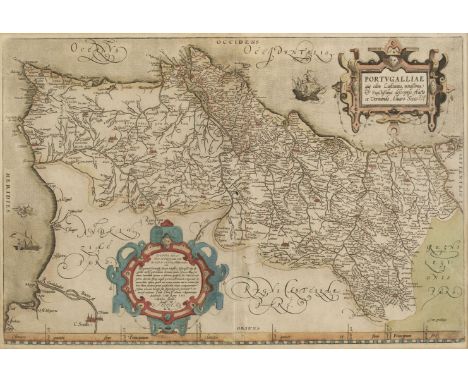 * Portugal. Ortelius (Abraham), Portugalliae que olim Lusitania, novissima &amp; exactissima descriptio, Auctore Vernando Alu