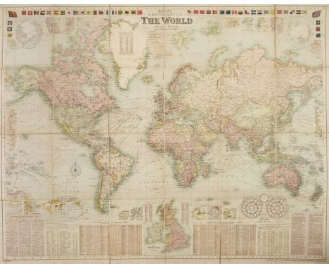 World. Bacon (G. W. &amp; Co. Ltd.), Bacon's New Chart of the World, Mercator's projection by G. W. Bacon F. R. G. S. London: