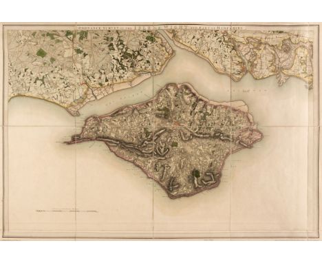 Isle of Wight. Baker (Benjamin), Ordnance Survey of the Isle of Wight and Part of Hampshire, Tower of London: Colonel Mudge, 