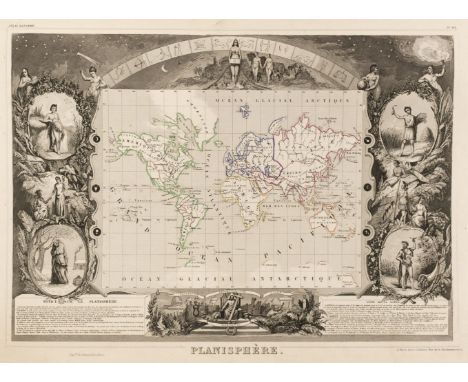 Levasseur (Victor). Atlas National Illustré des 86 Départements et des Possessions de la France..., Paris: A. Combette, 1854,