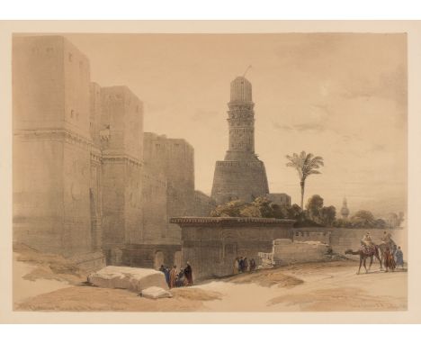 * Roberts (David, 1796-1864). A collection of seven 'half-page' lithographs of Egypt and the Holy Land: Gate of Victory and M