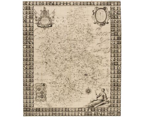 Staffordshire. Plot (Robert). This Map of Staffordshire newly delineated after a new manner with all imaginable submission is