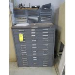 ROLLER DRAWER TOOL CABINET AND DRILL INDEXES