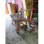 SCISSOR TABLE CART