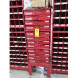 12-DRAWER PARTS CABINET WITH CONTENTS