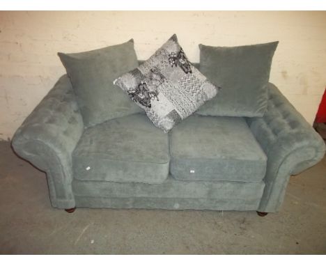 A TWO SEATER SOFA FABRIC