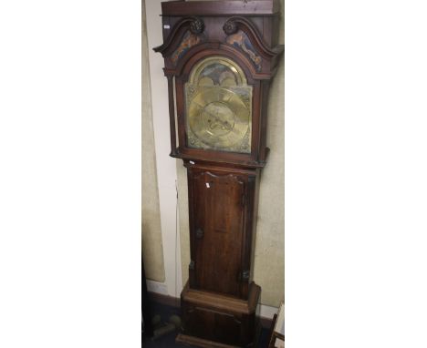 A LONGCASE CLOCK, THOMAS BIRCHILL, NANTWICH, WITH TWO WEIGHTS AND A PENDULUM