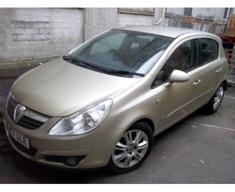 A 2007 VAUXHALL CORSA,&nbsp;LAST KNOWN MILEAGE 22178 (16 SEPT 2019), LAST MOT EXPIRED 24 SEPT 2020