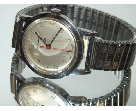 A VINTAGE GENTS GARRARD WRISTWATCH 