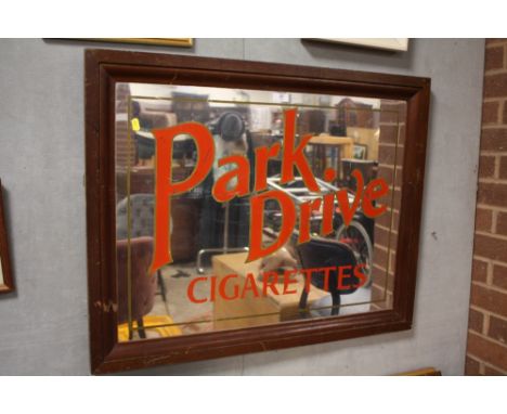 A VINTAGE PARK DRIVE CIGARETTES MIRROR