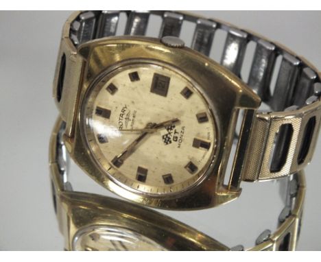 A VINTAGE ROTARY GT MONZA AUTOMATIC WRIST WATCH