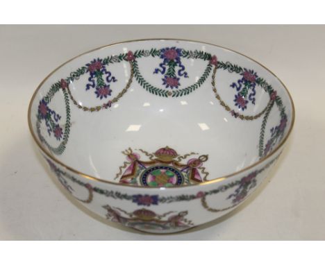 A CERAMIC FRUIT BOWL