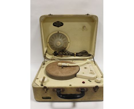 A VINTAGE PHILIPS PORTABLE RECORD PLAYER