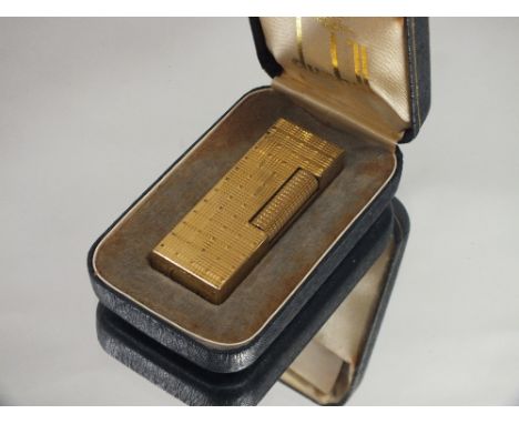 A VINTAGE BOXED DUNHILL LIGHTER WITH PAPERWORK 