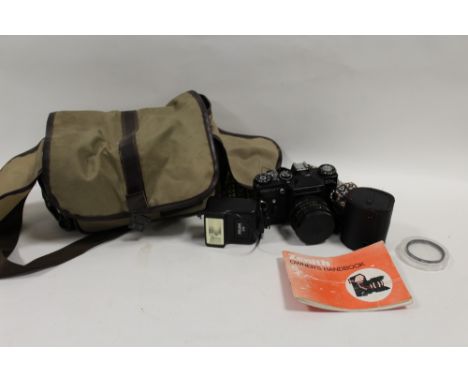 A ZENIT EM CAMERA, ACCESSORIES AND BAG