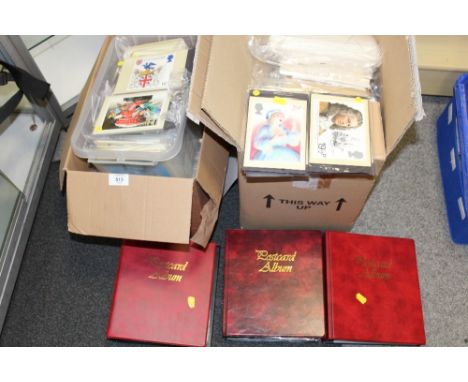 A COLLECTION OF POSTCARDS, FIRST DAY COVERS ETC