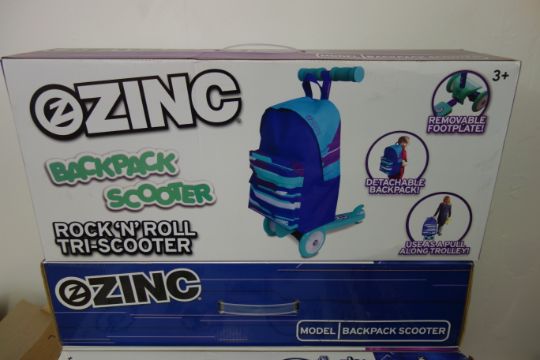 zinc backpack scooter