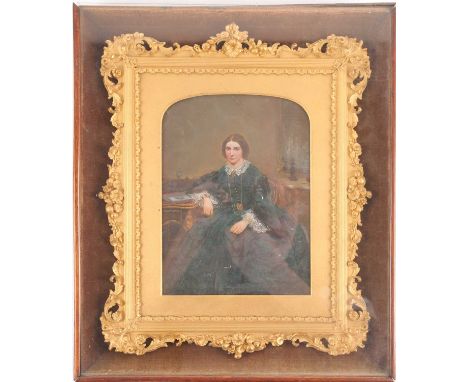19th century school, a portrait of Miss Isabella Anne Corrance, wife of Revd. Augustus Birch (1827-1898), tutor to the Prince