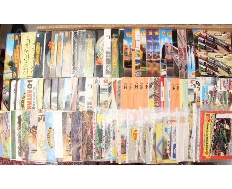 Model Railway: A collection of assorted model railway catalogues, mostly Hornby but others also included. Hornby Book of Trai