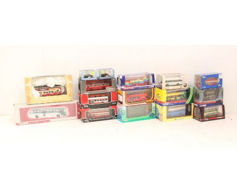Diecast: A collection of assorted boxed diecast vehicles to include: Corgi Original Omnibus, Britbus and others. Appear in ge