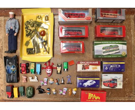 Action Man: A 1964 Palitoy Action Man figure with sealed military clothing, together with a collection of assorted boxed diec