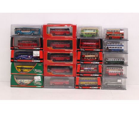 Corgi: A collection of assorted boxed Corgi: The Original Omnibus vehicles. Contents appear in good condition, general wear a