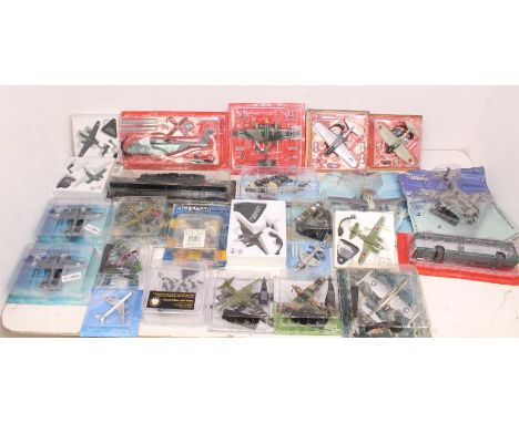 Diecast: A collection of assorted diecast model aircraft, mostly still within original boxes. Appear in complete and generall