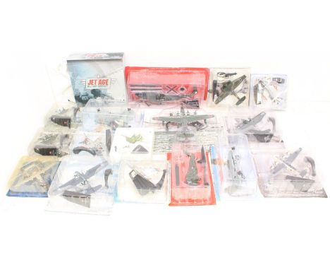 Diecast: A collection of approximately 15 carded model aircraft, mostly Amer Com Collection. Appear mostly in unopened condit