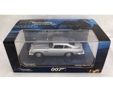 James Bond: A James Bond 007 Aston Martin DB5 from Casino Royale, made in 2006 by Minichamps (Paul’s Model Art). Excellent co