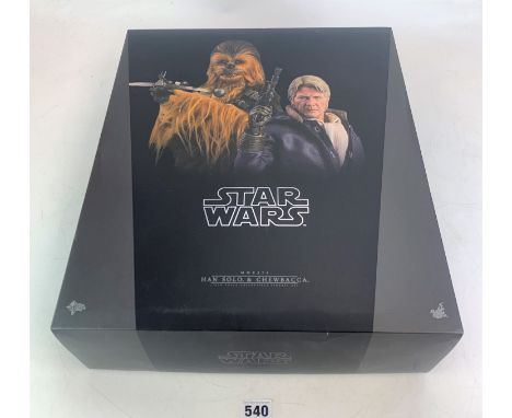 Hot Toys Star Wars figure - Movie Masterpieces Han Solo &amp; Chewbacca MMS376, 1:6 scale in box