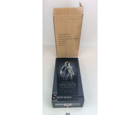 Sideshow Star Wars figure - Imperial At-At Driver Sixth Scale in original packaging and box