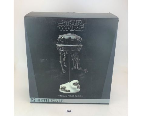 Sideshow Star Wars figure - Imperial Probe Droid, Sixth Scale in box