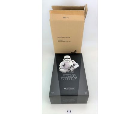 Hot Toys Star Wars figure - First Order Storm Trooper, MMS317 1:6 scale SW7 ST in original packaging and box