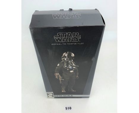 Sideshow Exclusive Star Wars figure - Imperial Tie Fighter Pilot, Sixth Scale in box