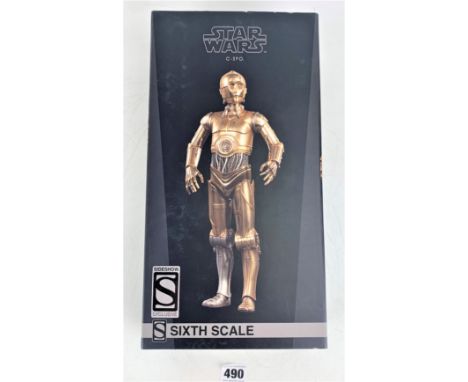 Sideshow Star Wars figure - C-3P0, Sixth Scale in box