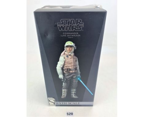 Sideshow Exclusive  Star Wars figure - Commander Luke Skywalker (Hoth), Sixth Scale in box