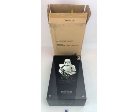 Hot Toys Star Wars figure - First Order Storm Trooper Squad Leader MMS316 1:6 scale SW7 FOSSL (HT) in original packaging and 