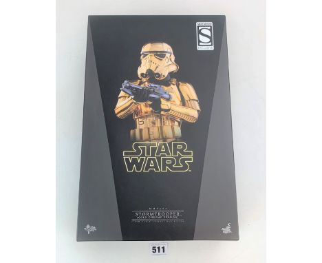 Hot Toys Star Wars figure - Movie Masterpiece Series Storm Trooper (Gold Chrome Version) MMS364 1:6 scale in box