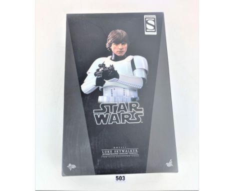 Hot Toys Star Wars figure - Movie Masterpiece Series Luke Skywalker (Storm Trooper Disguise Version) MMS304 1:6 scale in box