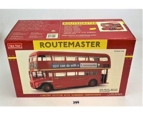 Sunstar Routemaster bus 1:24 scale, 2908: RM 870-WLT 870: The first production Routemaster with a Leyland engine, boxed