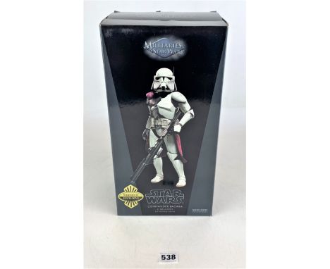 Sideshow Exclusive Star Wars figure - Militaries of Star Wars Commander Baccara 21st Nova Corps, Sixth Scale in box