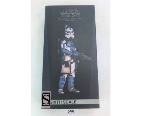Sideshow Exclusive Star Wars figure - Arc Clone Trooper: Echo Phase II Armor, 1:6 scale in box